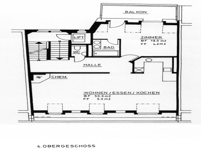 Denkmalgeschützte Dach-Maisonette mit Weitsicht